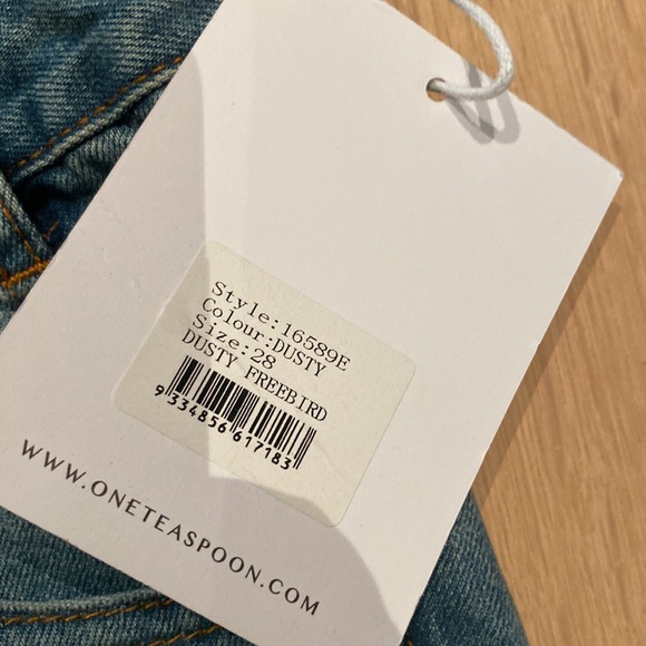 One Teaspoon trashed freedbirds jeans size 28 new with tags 100% cotton - Picture 3 of 12
